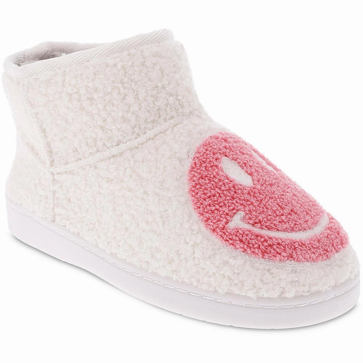 Flexible structure Soft Step Chill Womens Graphic Faux Fur Bootie Slippers