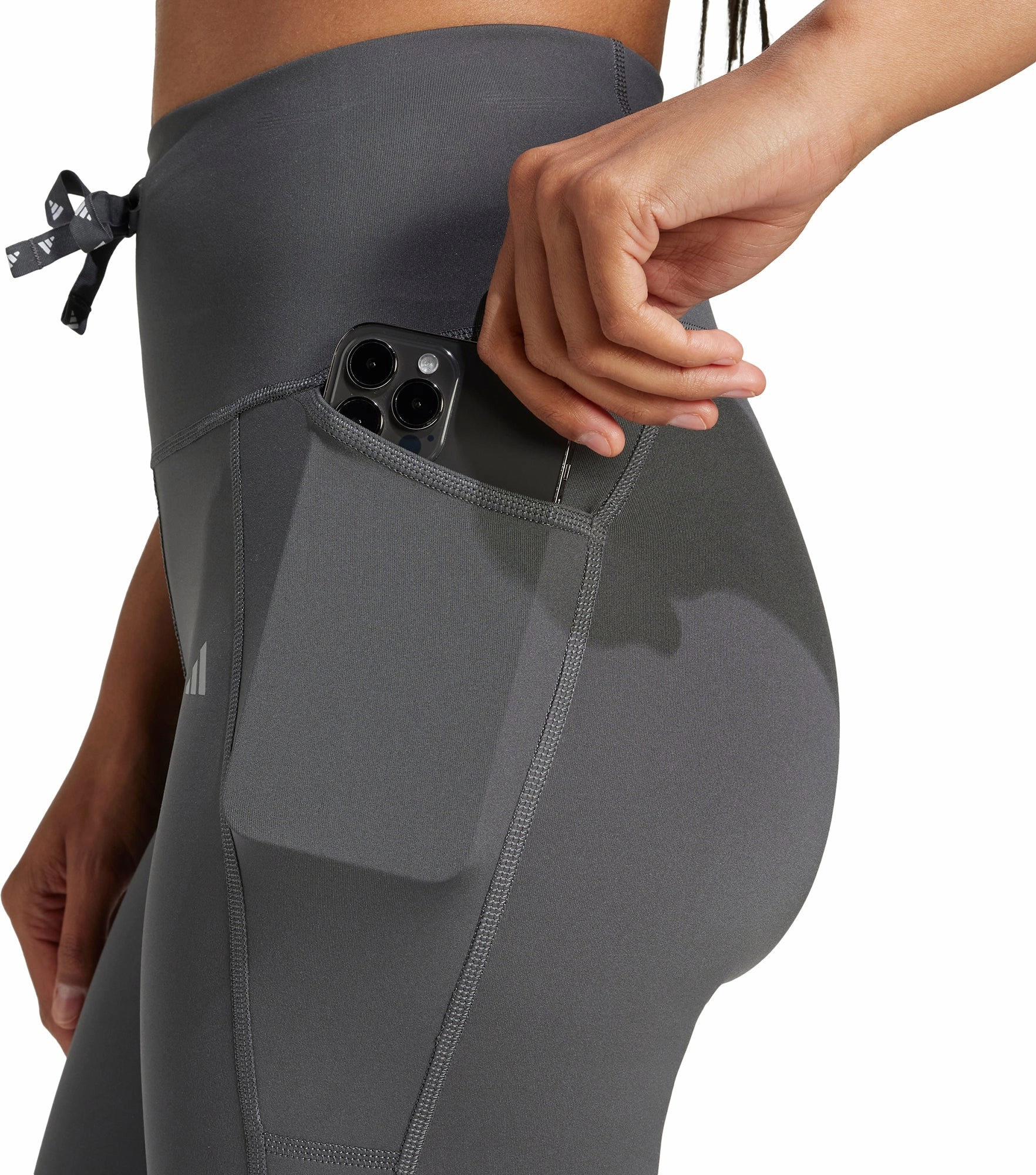 For Teens Skin Friendly adidas Essentials Womens Long Running Tights - Grey