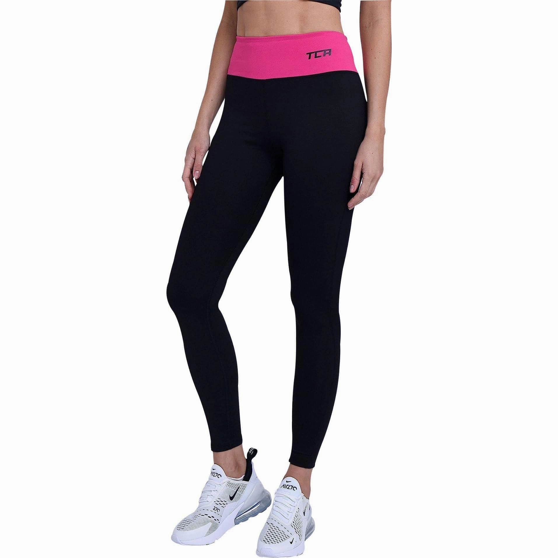 Stylish Fit TCA Pro Performance Supreme High Waist Womens Long Running Tights - Black