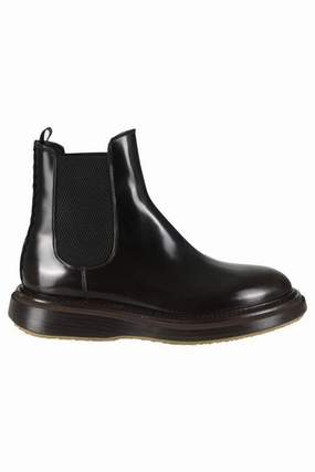 work mode All Day Wear Beatles Brushed Leather Boots With Elastic Side Panels