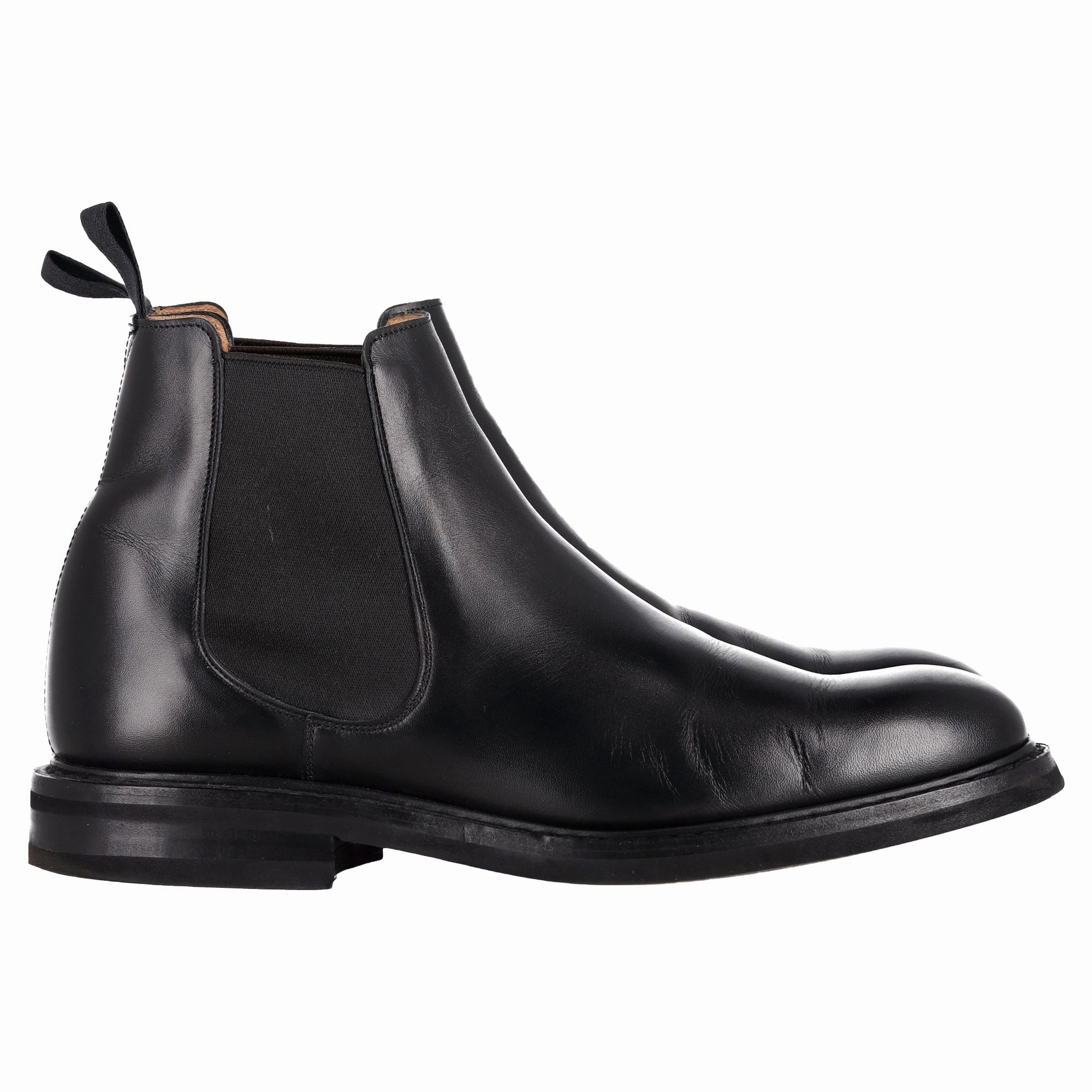 Church's Welwyn Chelsea Ankle Boots in Black Leather Light Step Waterproof Traction