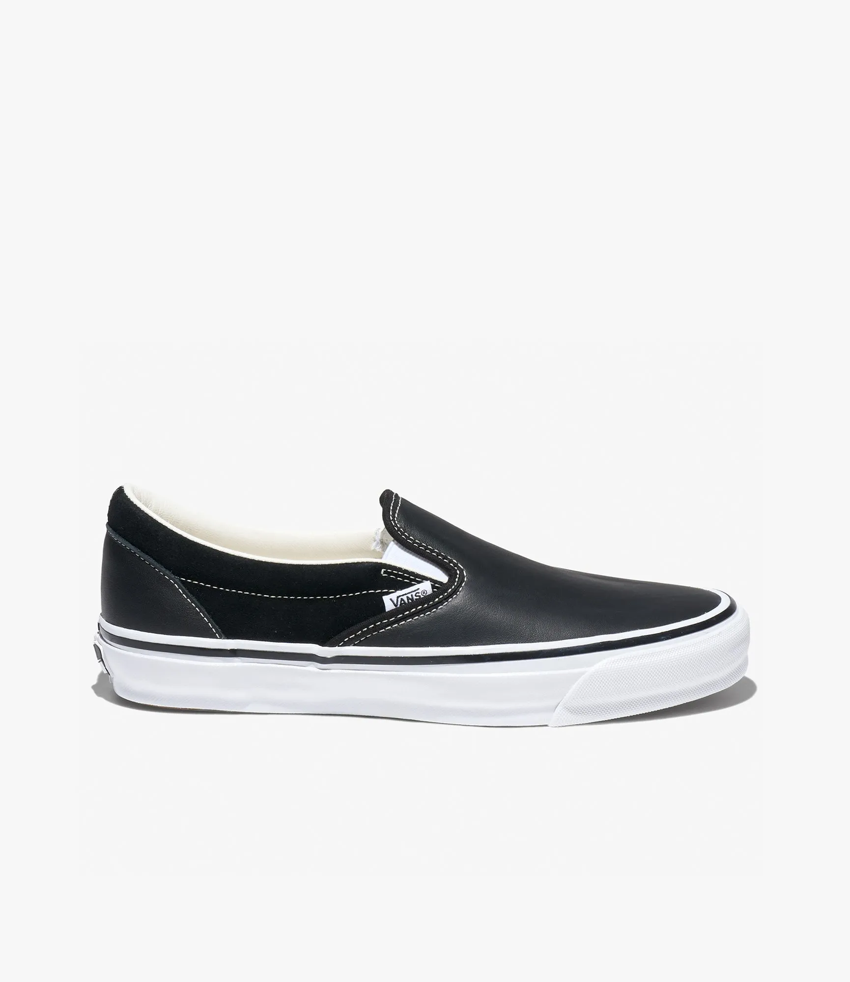 Sweat Training Classic Slip-On 98 ?C?Black Leather/Suede Mix