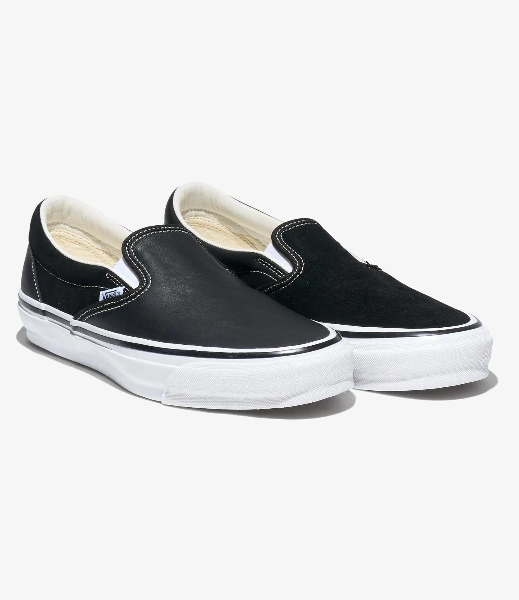 Work Break Stable Form Classic Slip-On 98 ?C?Black Leather/Suede Mix