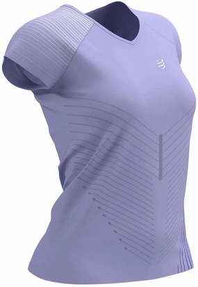 Compressport Performance Short Sleeve Womens Running Top - Purple Soft and Light shopping