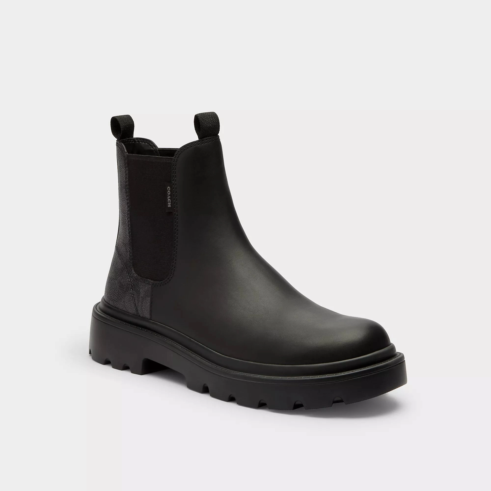 Coach Outlet Chelsea Boot With Signature Canvas Slip Resistant Urban Traveler