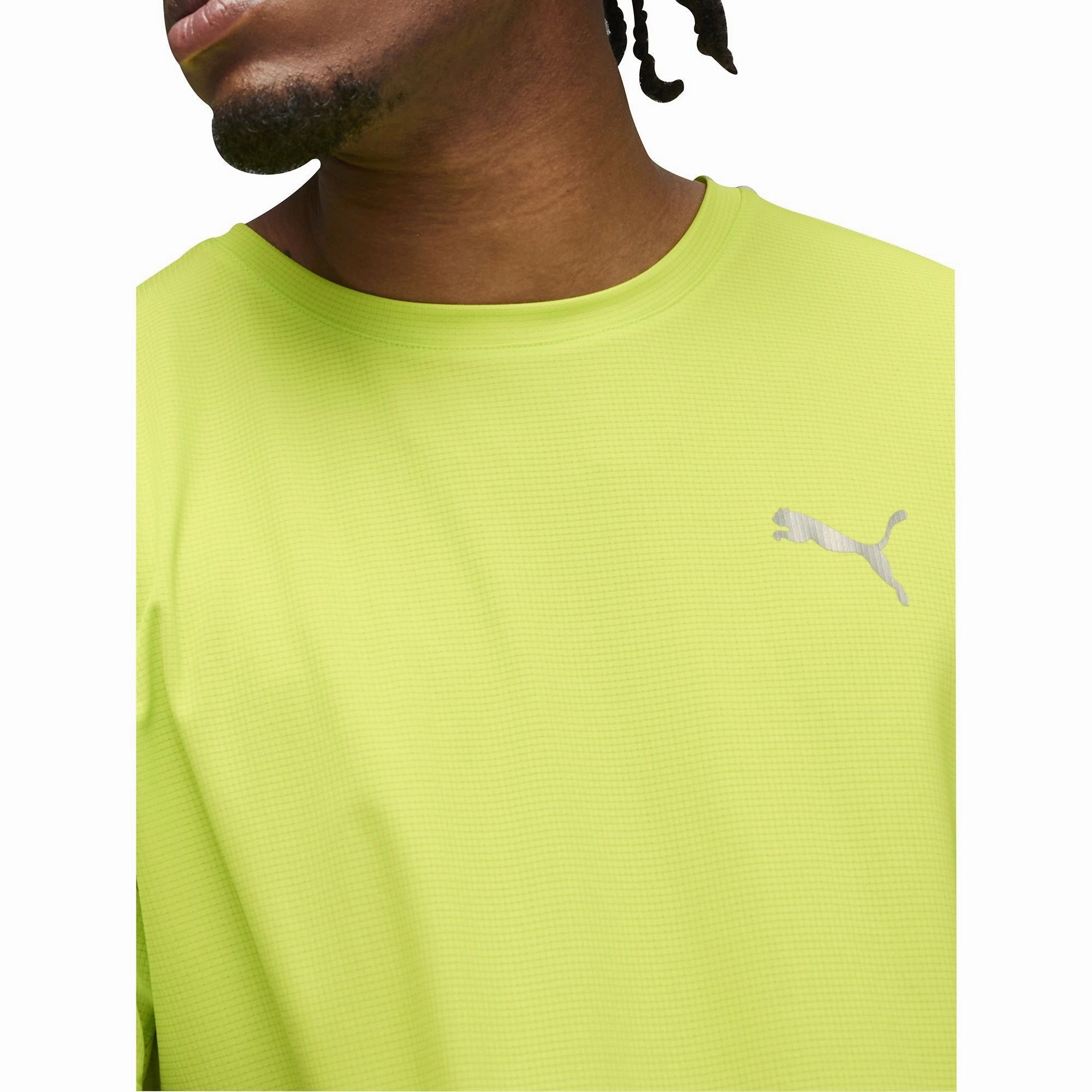 ComfortOptimizedConstruction Quick Fit Puma Run Favourite Velocity Short Sleeve Mens Running Top - Green
