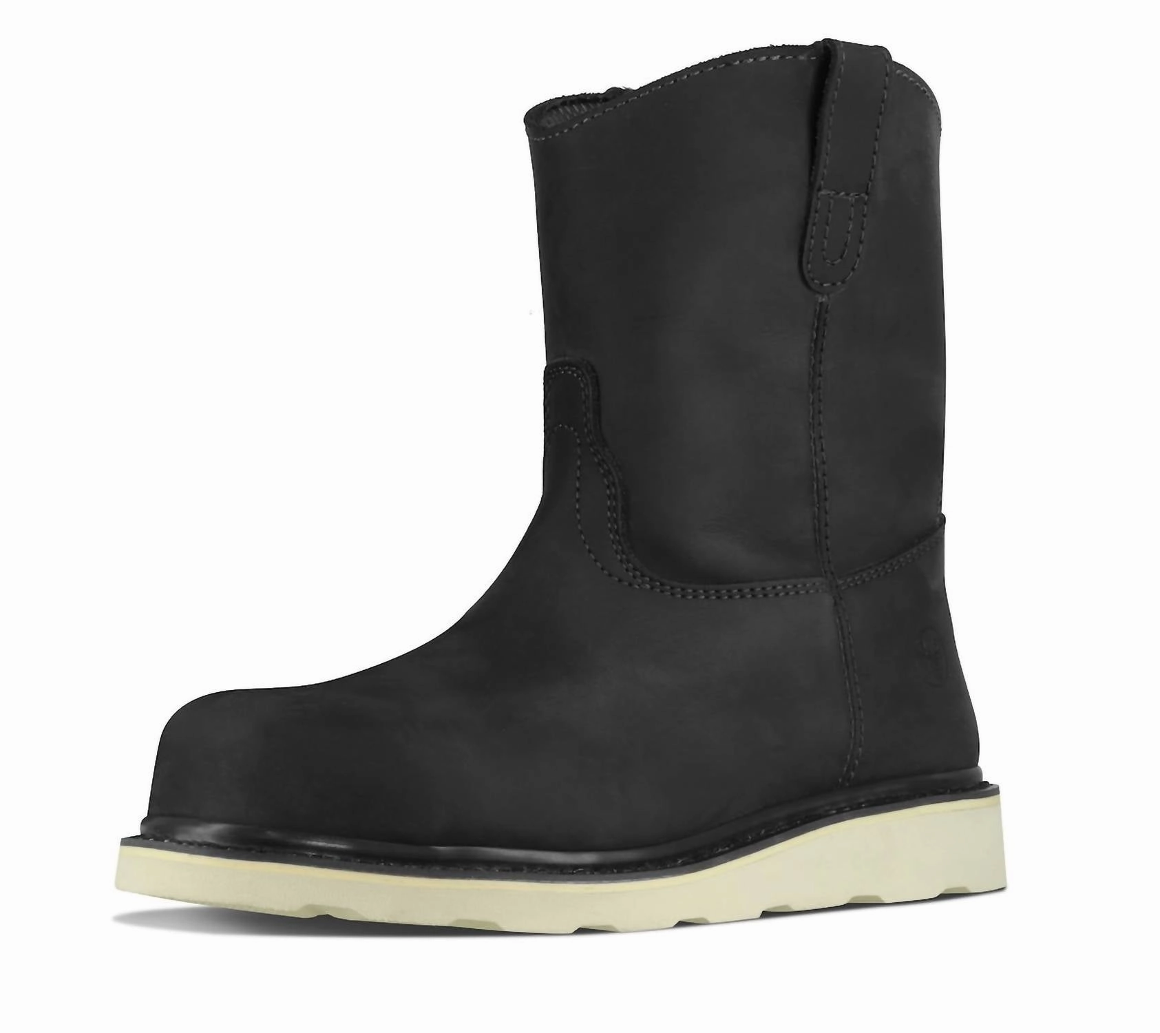 Breathable Material 8?? Wellington Steel Toe Work Boots ?C Electrical Hazard Rated 166 In Black