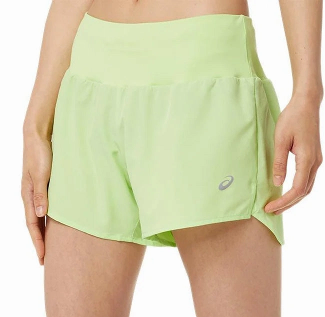 Asics Road 3.5 Inch Womens Running Shorts - Green Casual Vibe