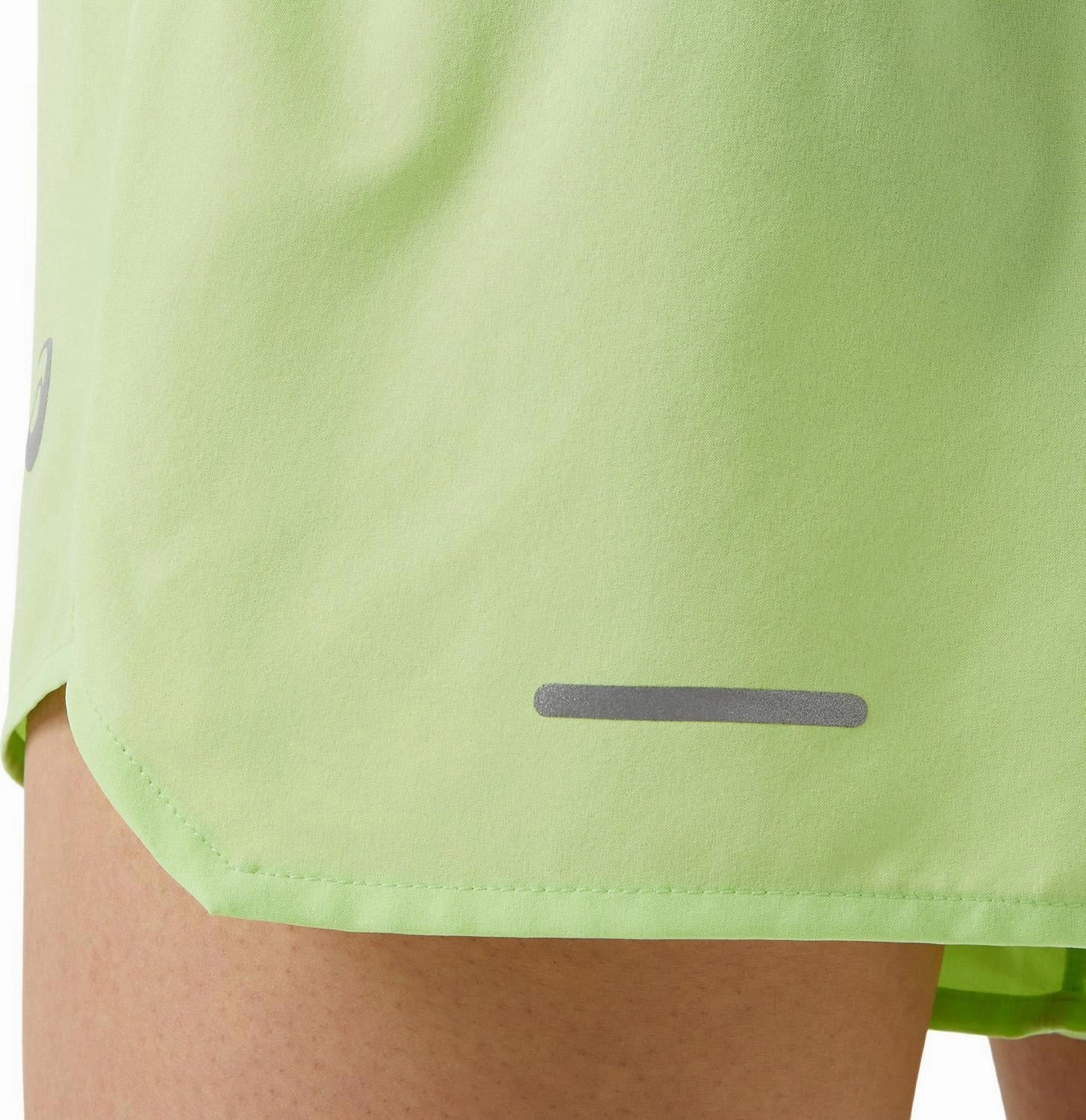 camping clothing Asics Road 3.5 Inch Womens Running Shorts - Green