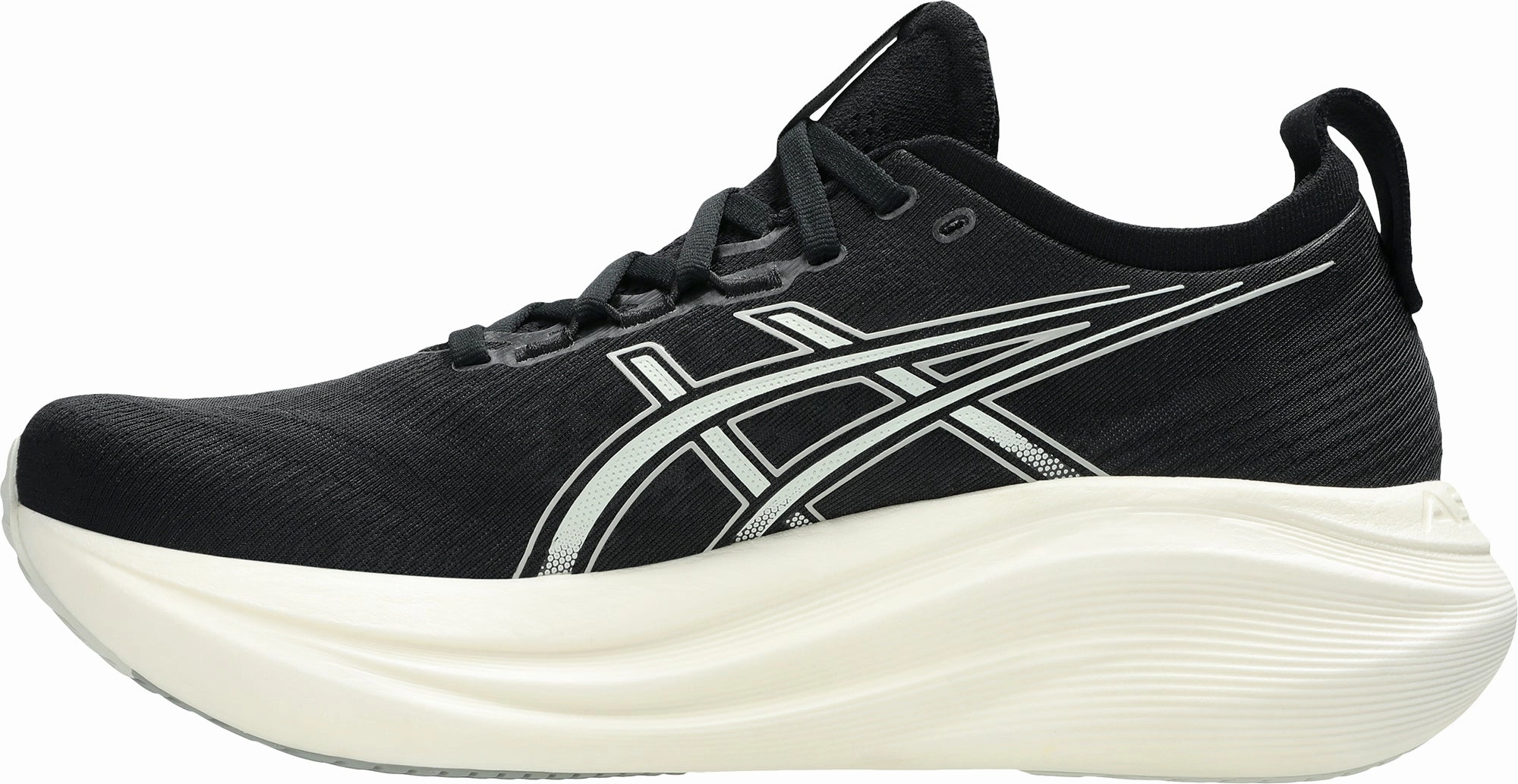 Asics Gel Nimbus 27 WIDE FIT Mens Running Shoes - Black Stair Workout literary - event running option