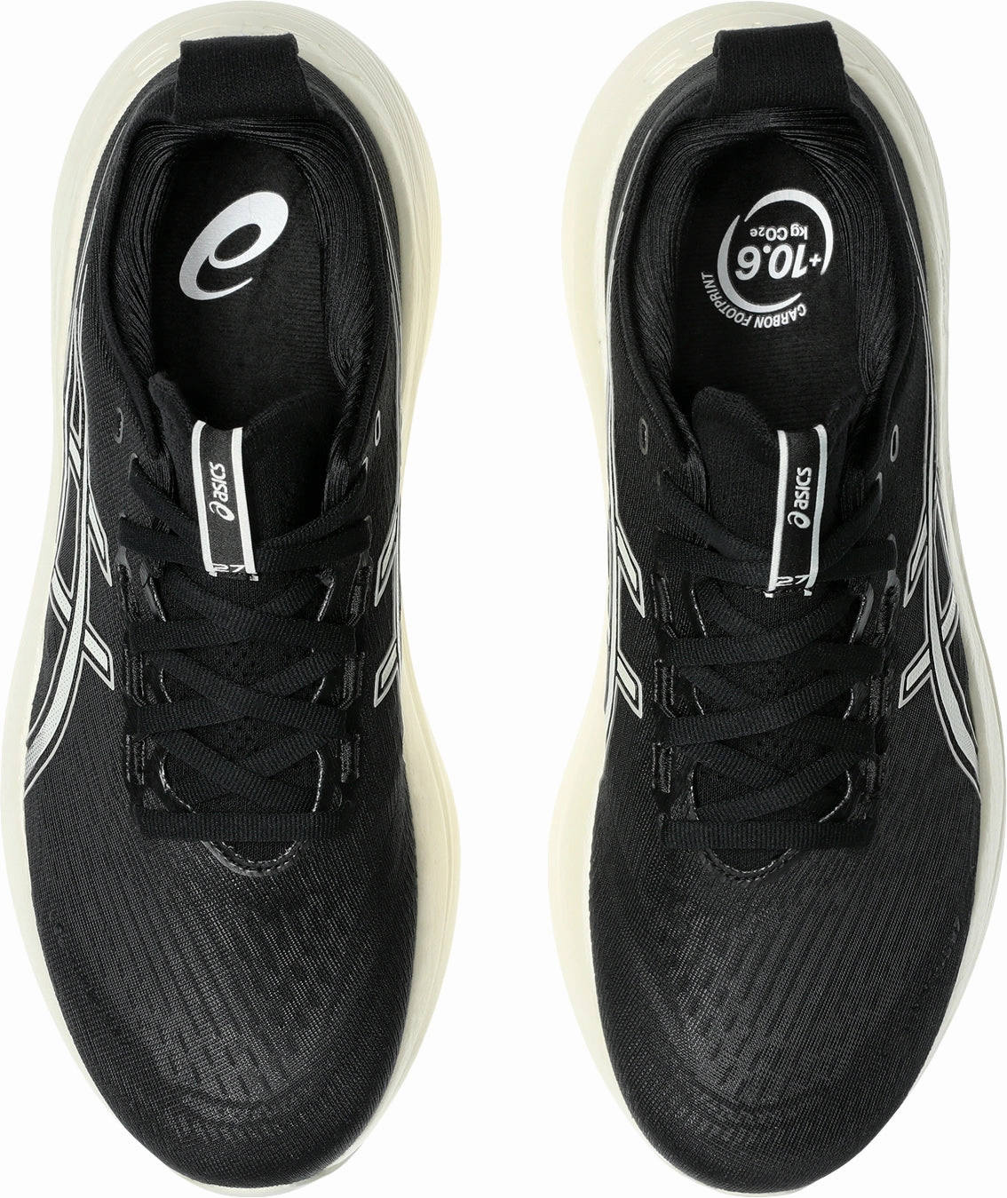 ergonomic - design shoes Asics Gel Nimbus 27 WIDE FIT Mens Running Shoes - Black