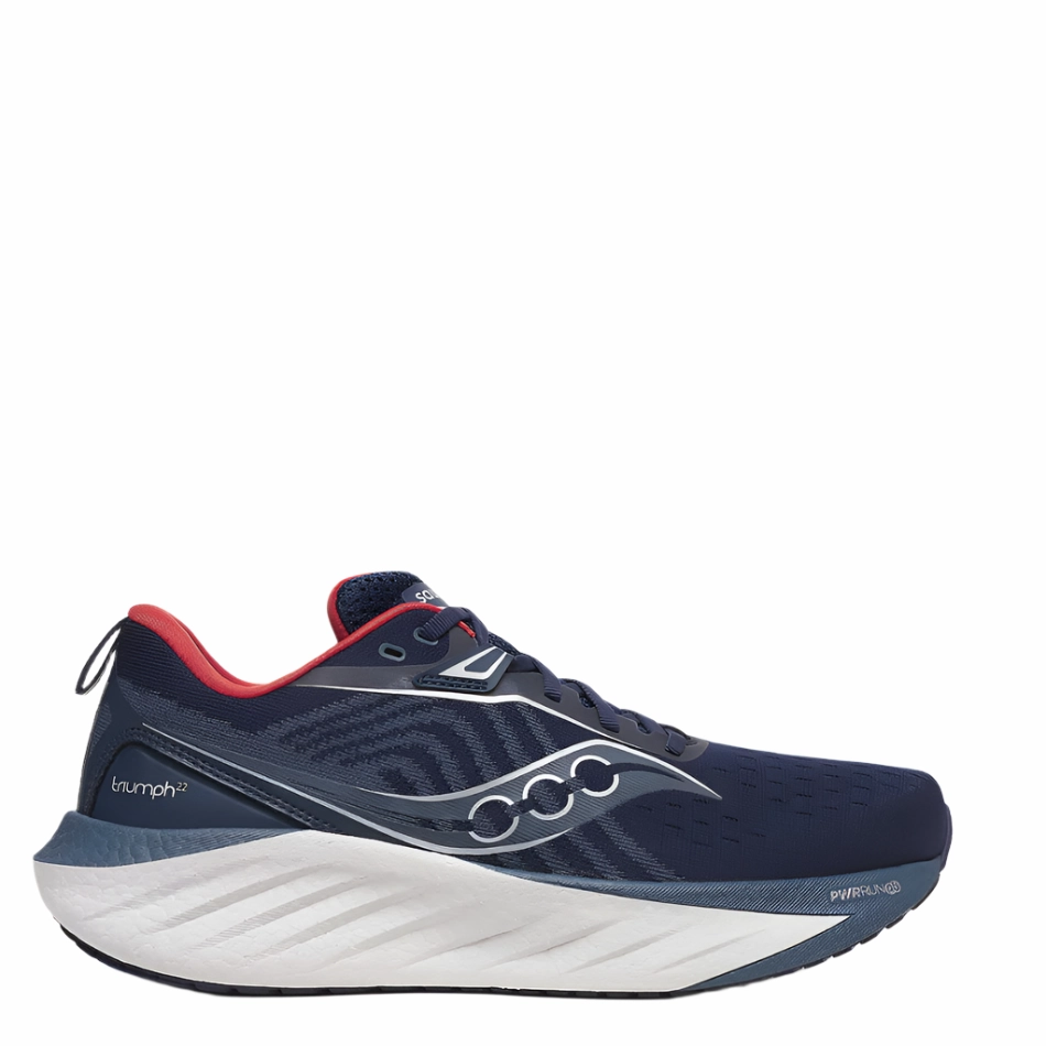 Saucony Triumph 22 Men's Running Shoes in Navy/Dusk second - hand shoes