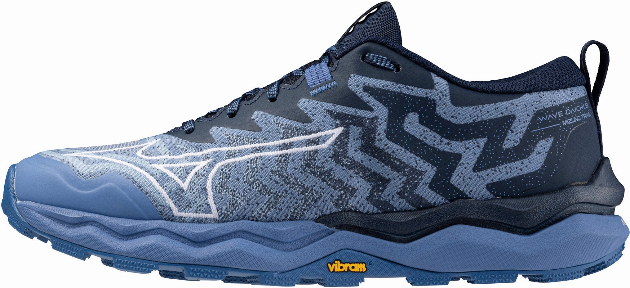 high - impact Non   Slip Outsole Mizuno Wave Daichi 8 Womens Trail Running Shoes - Blue