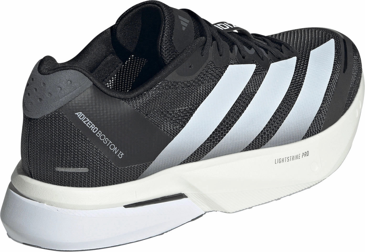 adidas Adizero Boston 13 Mens Running Shoes - Black Thermal Regulating Fabric Fat - loss