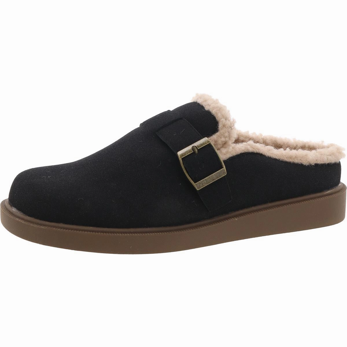 Temperature Regulating Quick Release Laces VALLERY Womens Faux Fur Manmade Slide Slippers