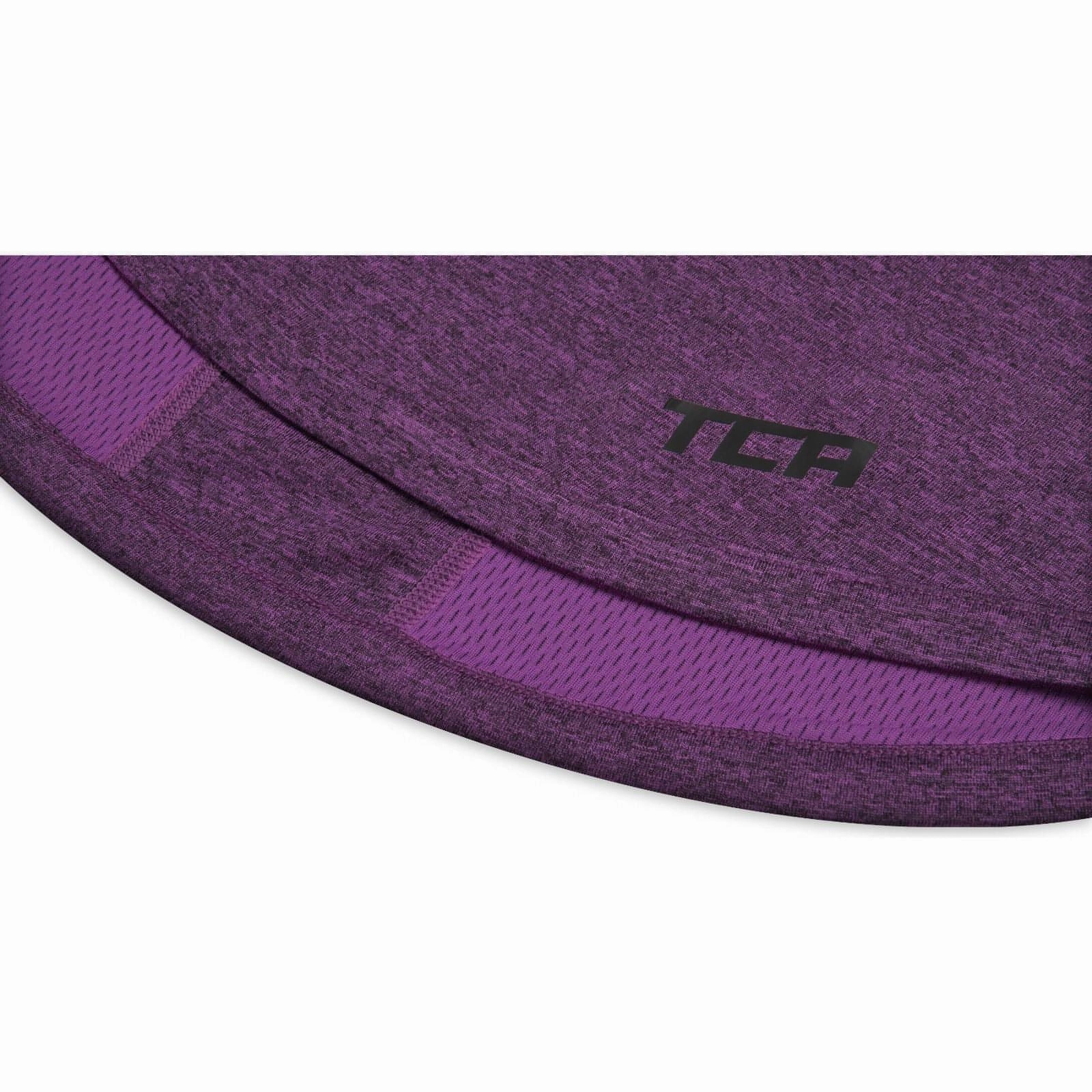 Hidden pockets non standard TCA Switch Up Reversible Womens Running Vest Tank Top - Purple