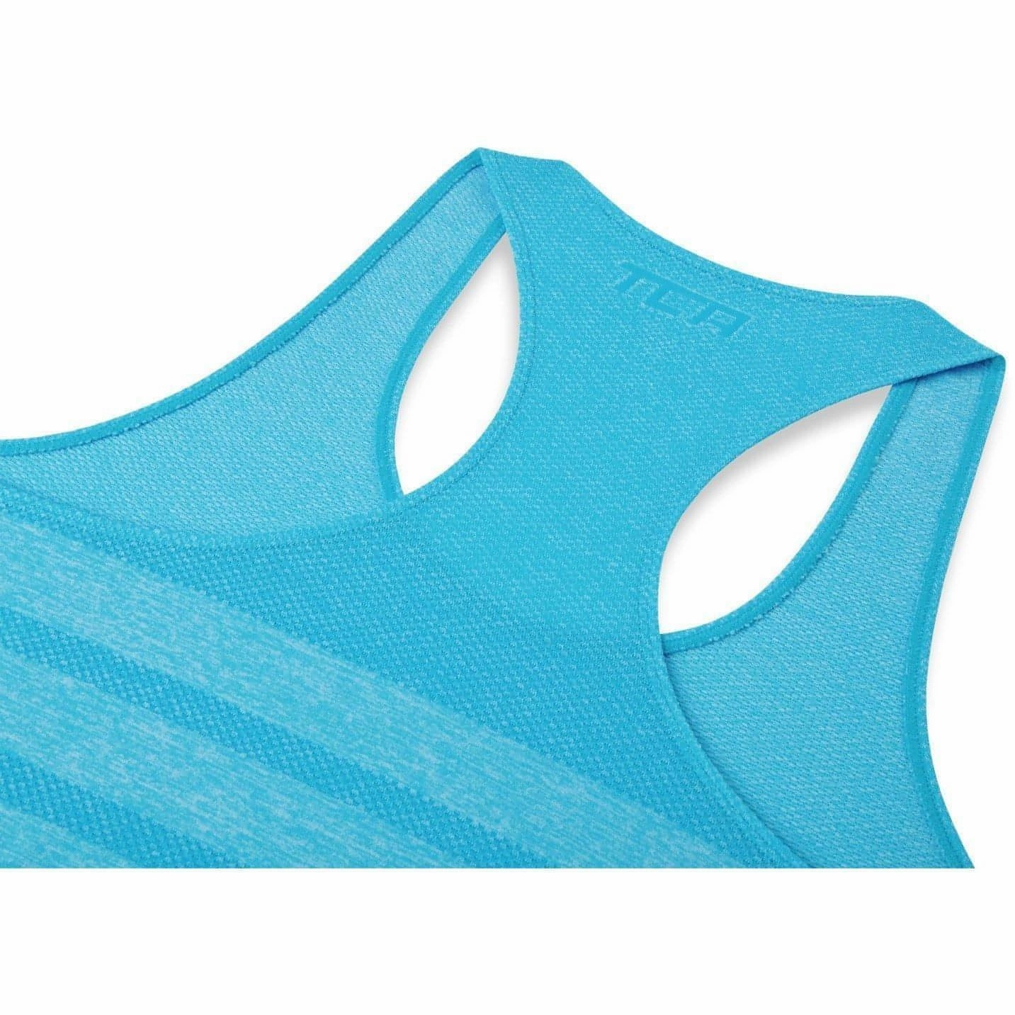TCA QuickDry SuperKnit Womens Running Vest Tank Top - Blue epoch Ergonomic Design