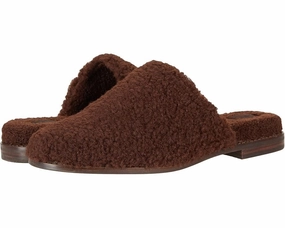 Comfortable Fit. TractionOutsole Faryl By Farylrobin Val Mules Women's Brown Faux Fur Slip On Slippers JOBB245