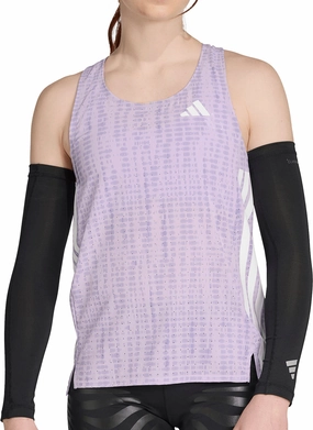 Reinforced Seams Formal Wear adidas Adizero Womens Running Vest Tank Top - Purple