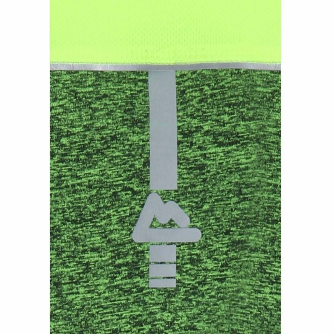 Red Tag Activewear Reflective Mens Running Vest - Yellow Reflective Trims Shallow