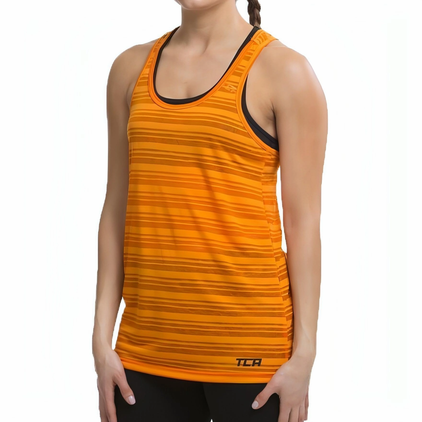 minus Solid TCA Ultralite Womens Running Vest Tank Top - Orange