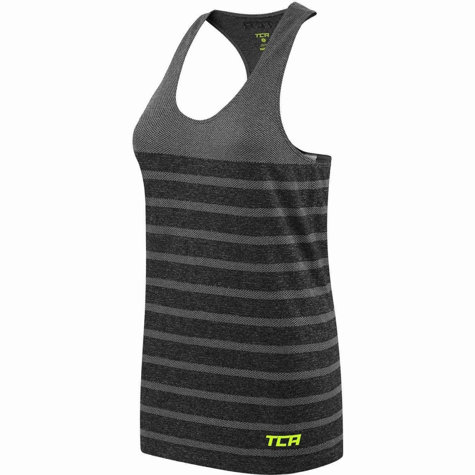TCA QuickDry SuperKnit Womens Running Vest Tank Top - Grey comfortable atmosphere with buttons