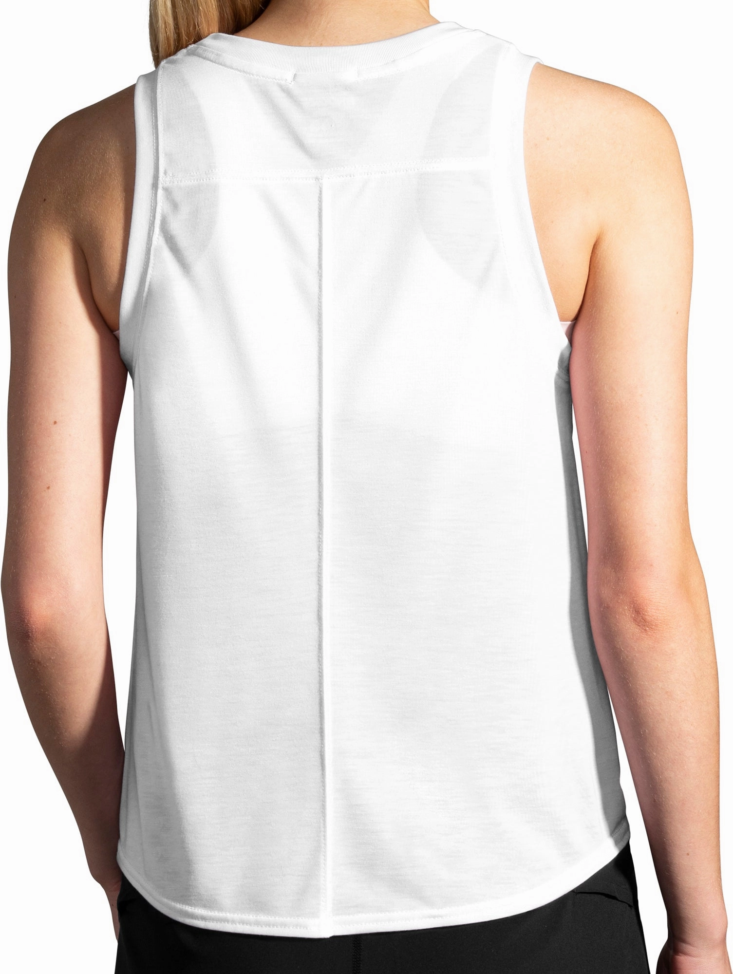 Brooks Distance Graphic Womens Running Vest Tank Top - White Durable Fabric