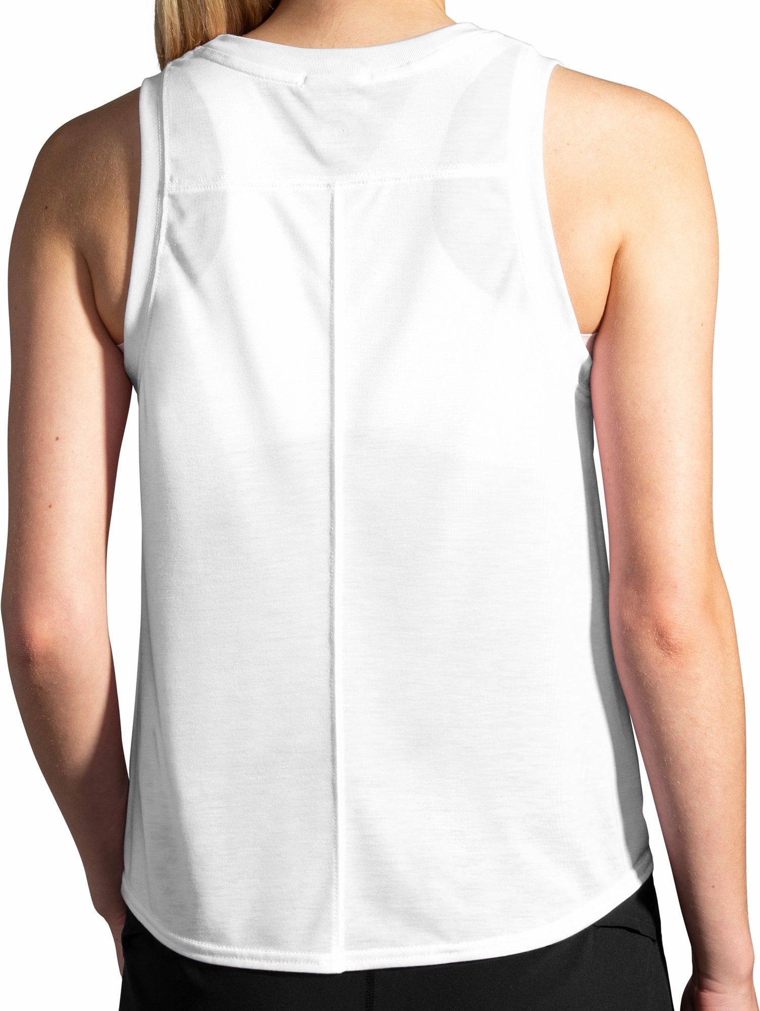 Brooks Distance Graphic Womens Running Vest Tank Top - White Snag Free Design suitable for outdoor adventures
