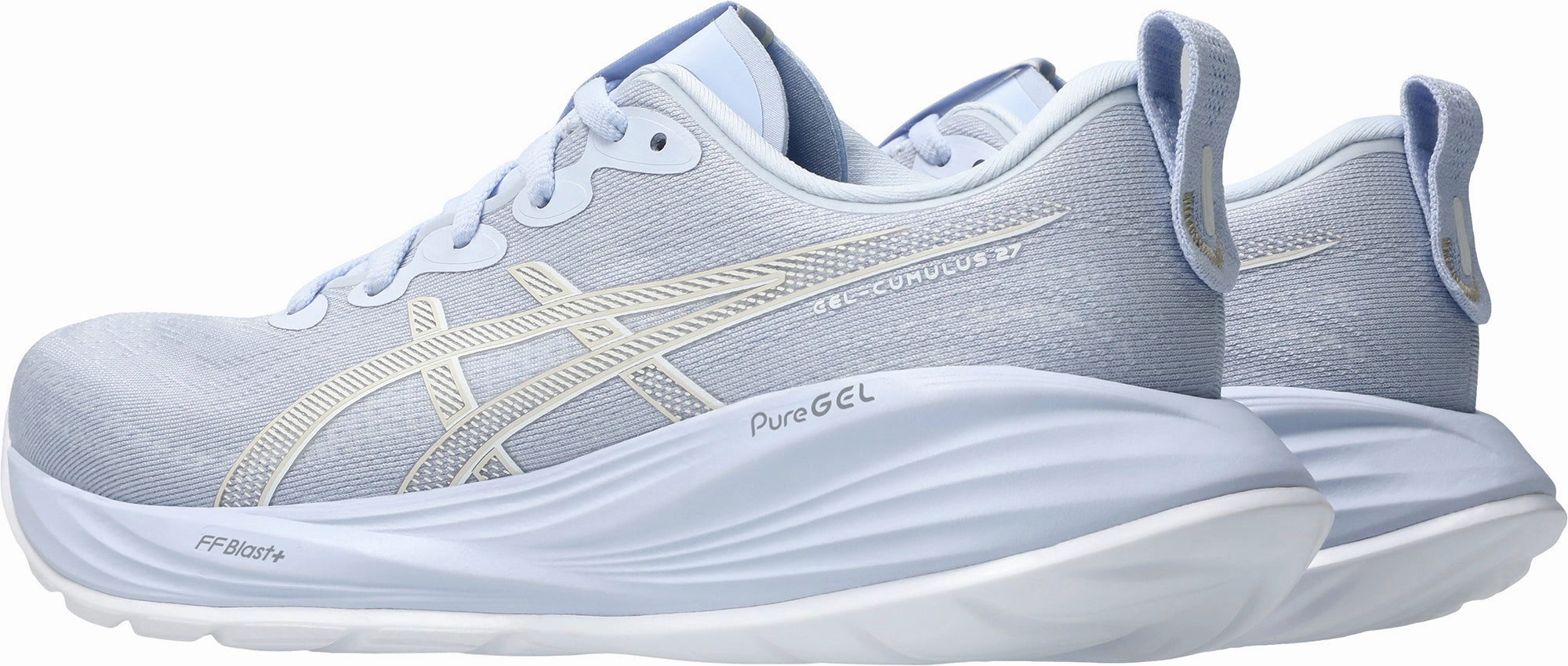 Flat Surface Asics Gel Cumulus 27 Womens Running Shoes - Blue