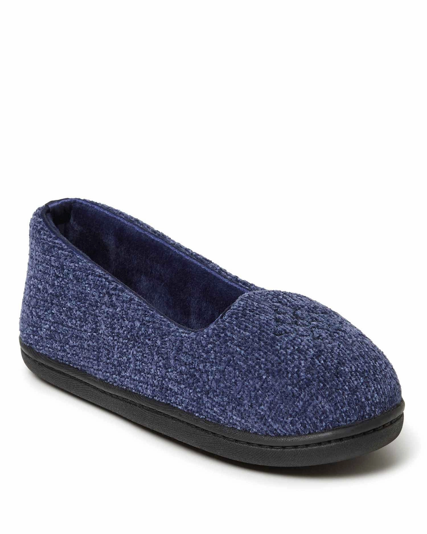 Ventilation holes Aerodynamic Dearfoams Women's Rebecca Chenille Closed Back House Slipper