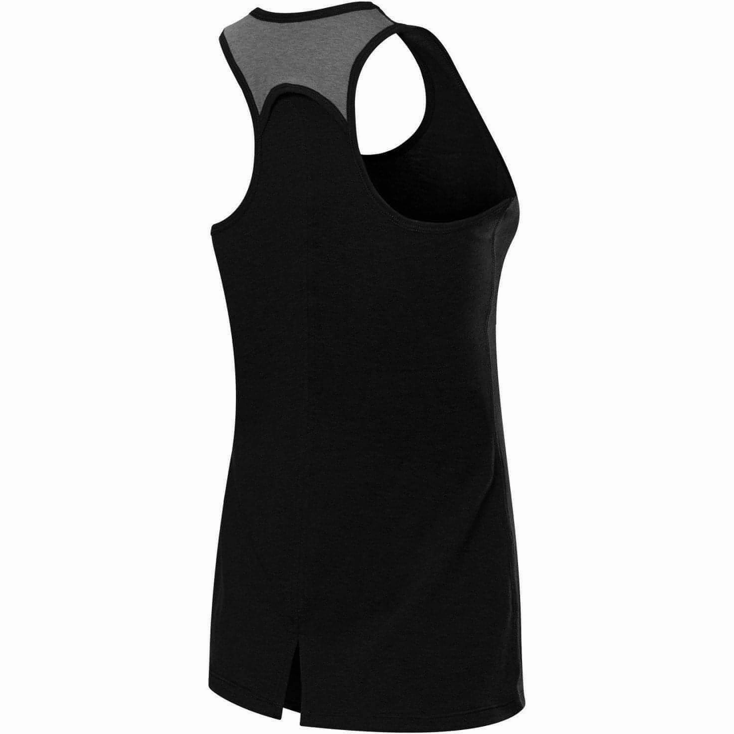 moisture - wicking clothing TCA Natural Performance Womens Running Vest Tank Top - Black