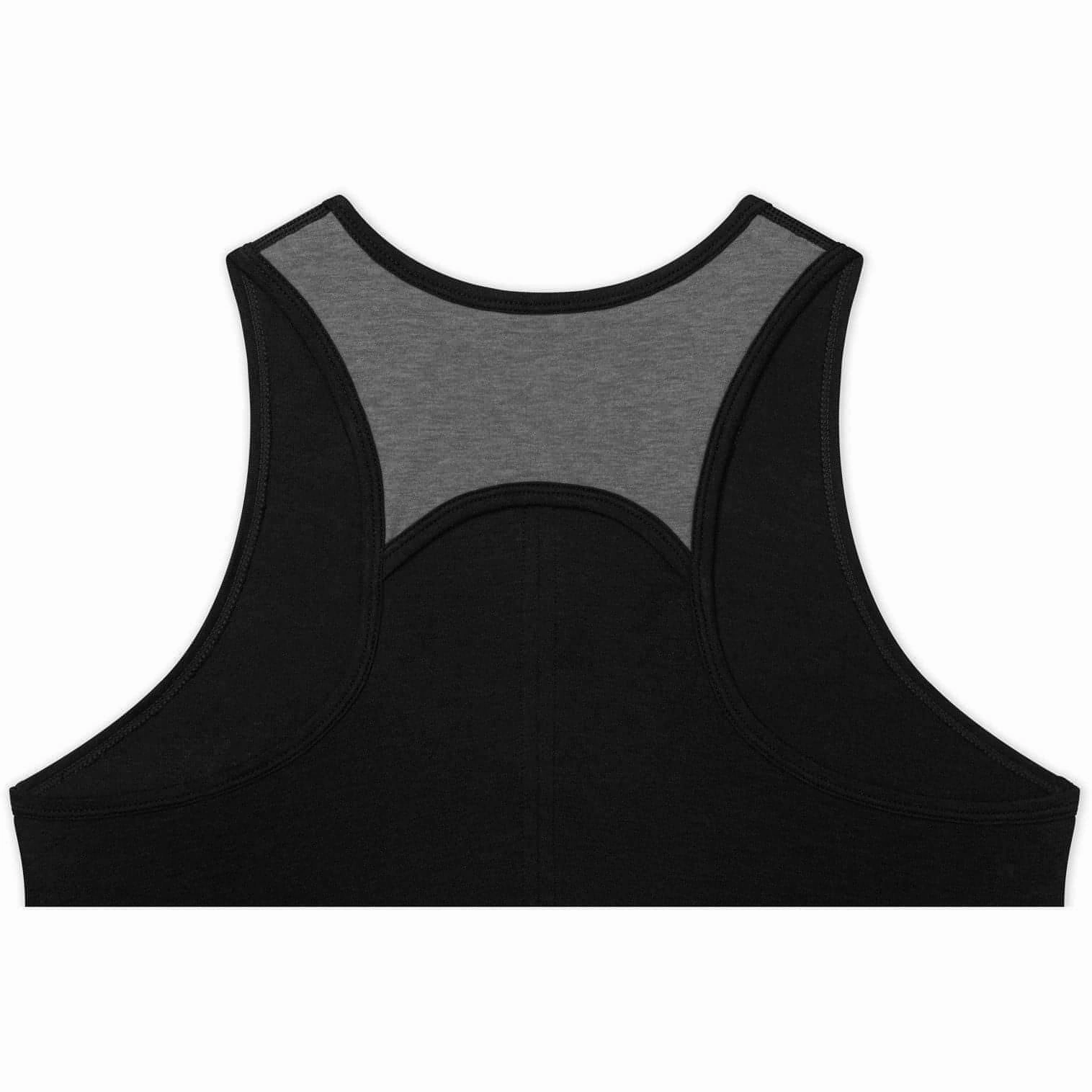 dimension Unisex style TCA Natural Performance Womens Running Vest Tank Top - Black