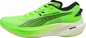 Cushioned Midsole Technology Trend-setting ease Puma Deviate Nitro 3 HYROX Mens Running Shoes - Green