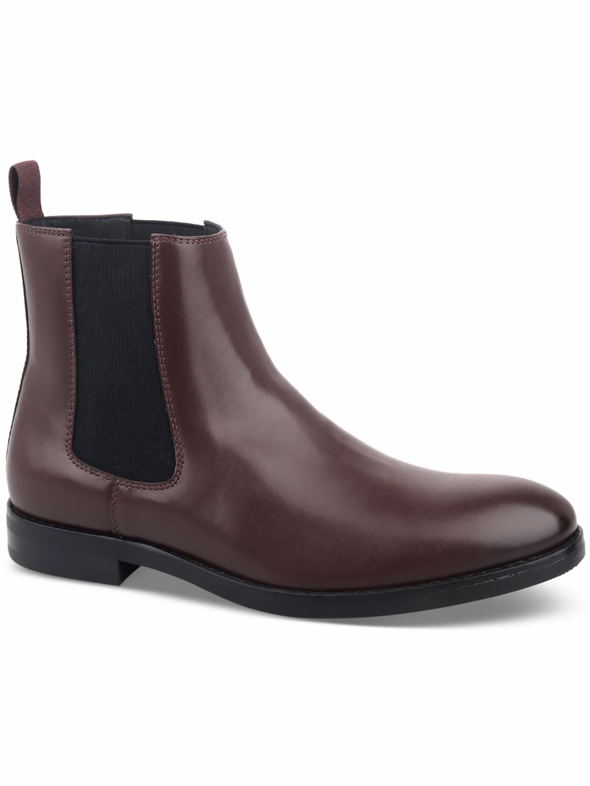 Mens Faux Leather Pull On Chelsea Boots Anti Bacterial
