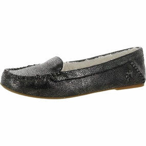 Step Into Comfort Millie Womens Leather Sherpa Lined Moccasin Slippers