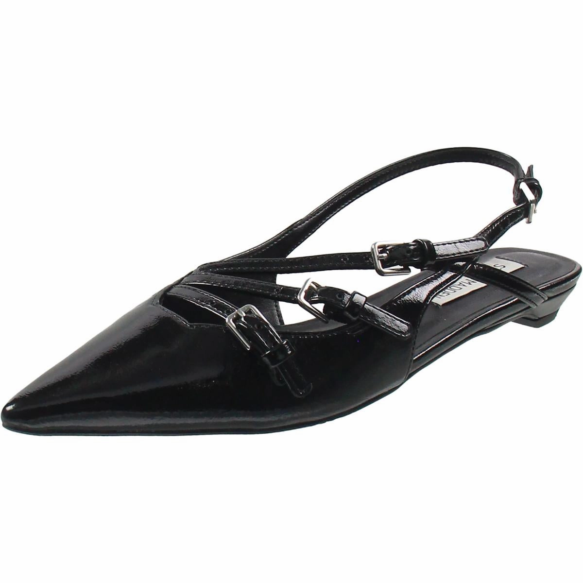 Peony Womens Strappy Leather Slingback Slippers Stable