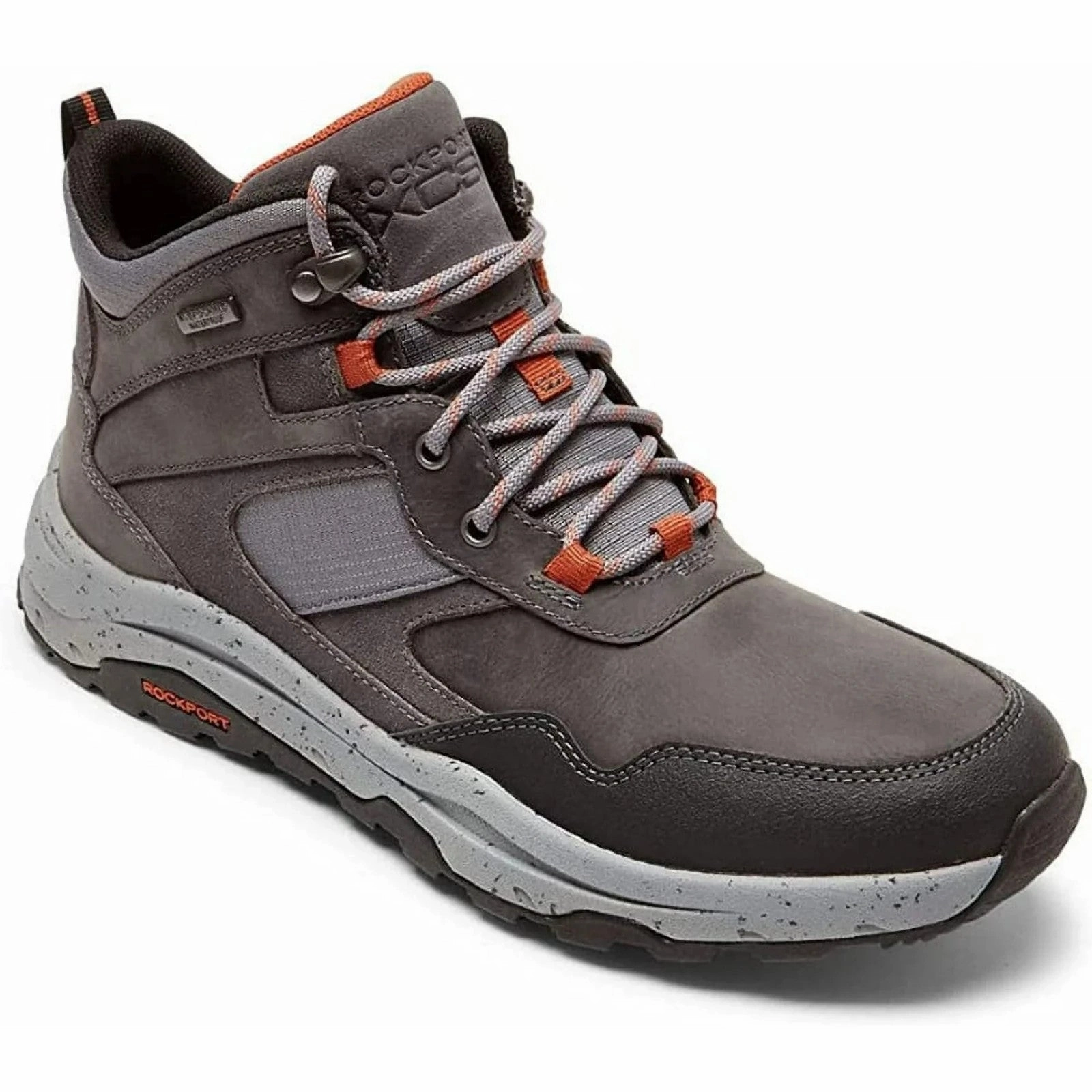 Protective Design Rockport XCS Pathway Boots Mens  Steel Gray Waterproof Mid Top Hiking JOBB865