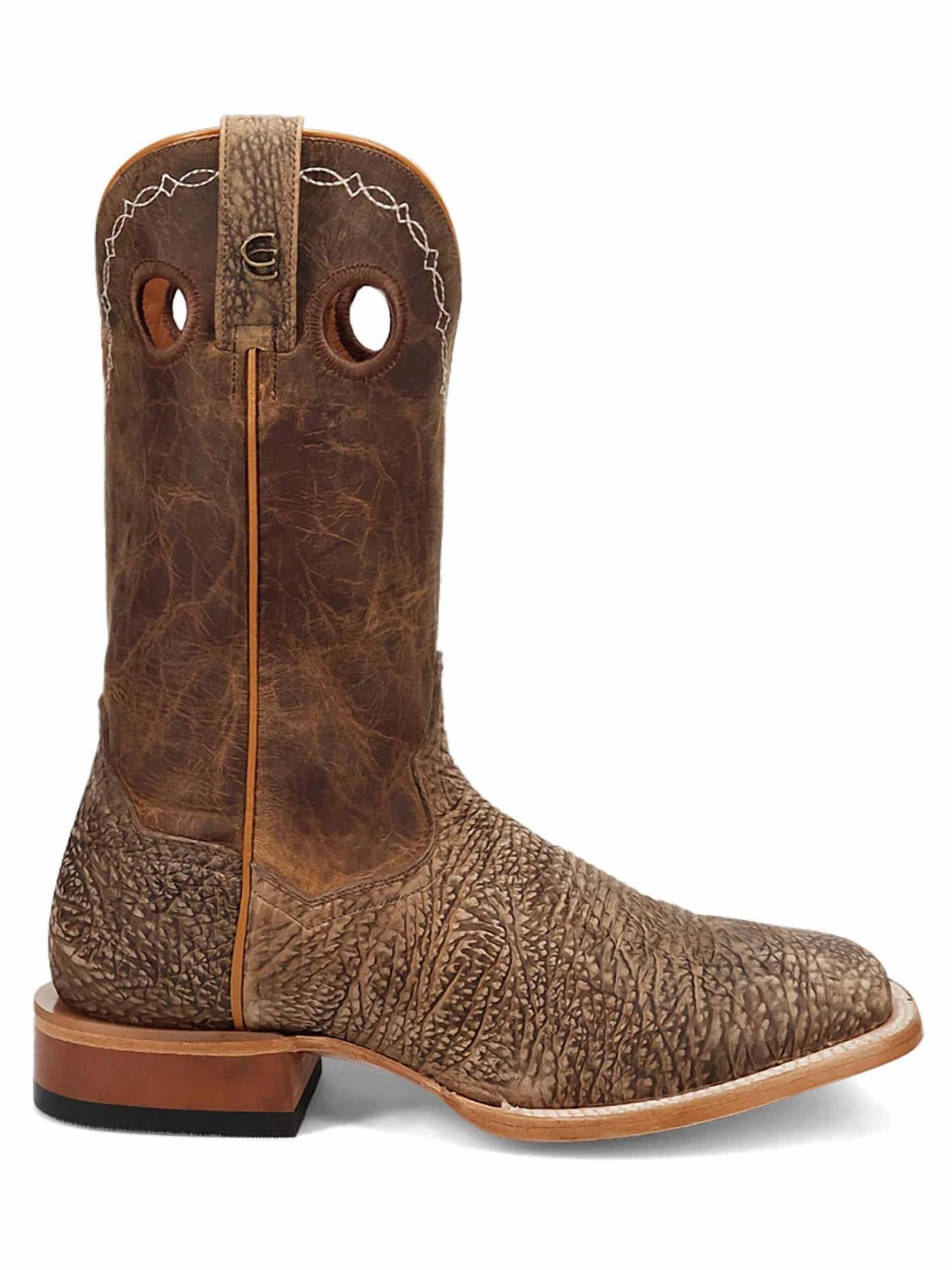 Men's Murray Bison Cowboy Certified Boot In Honey Concert Look Anti Odor Technology