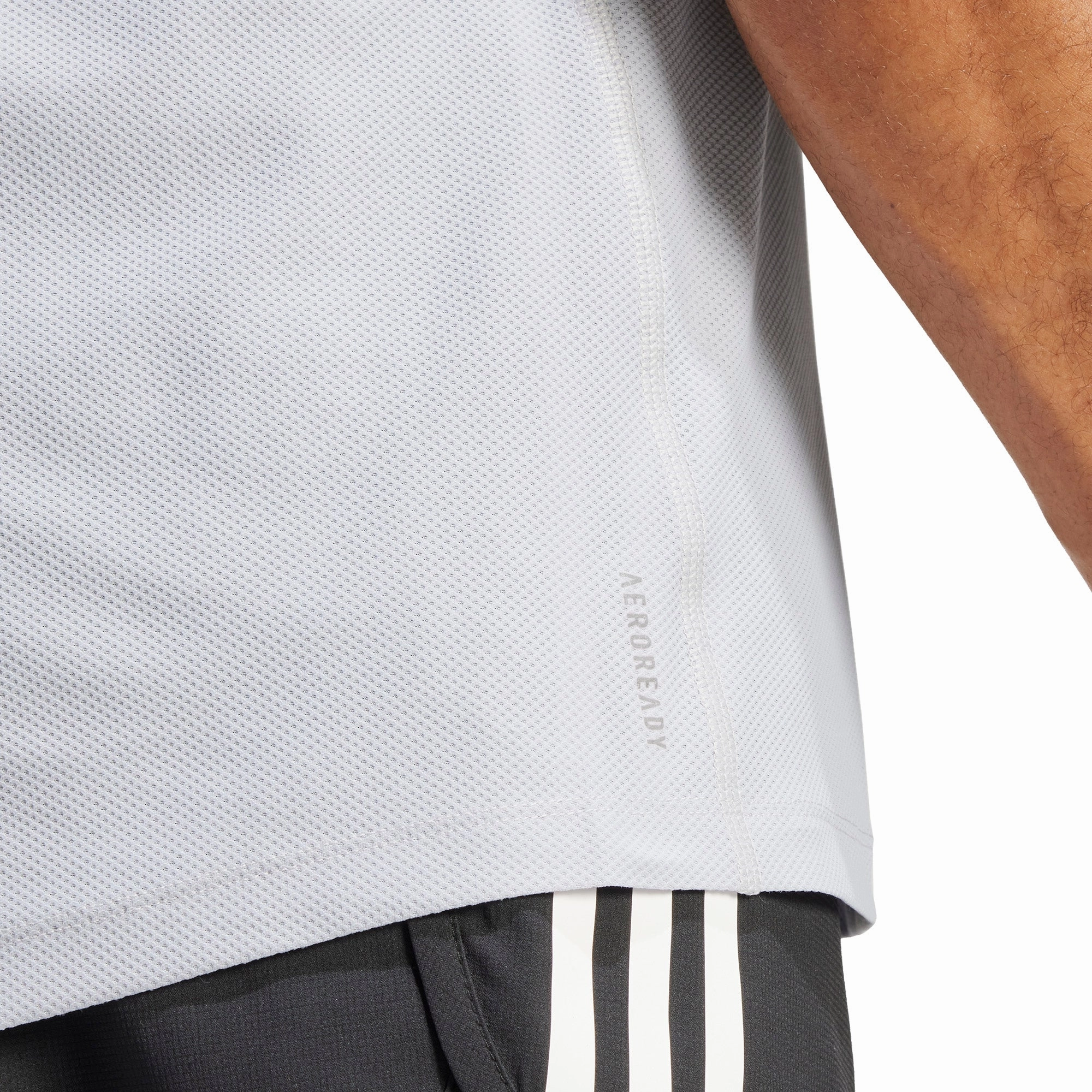 Easy-Going Style Friction Free Inner Lining adidas Own The Run Short Sleeve Mens Running Top - Grey