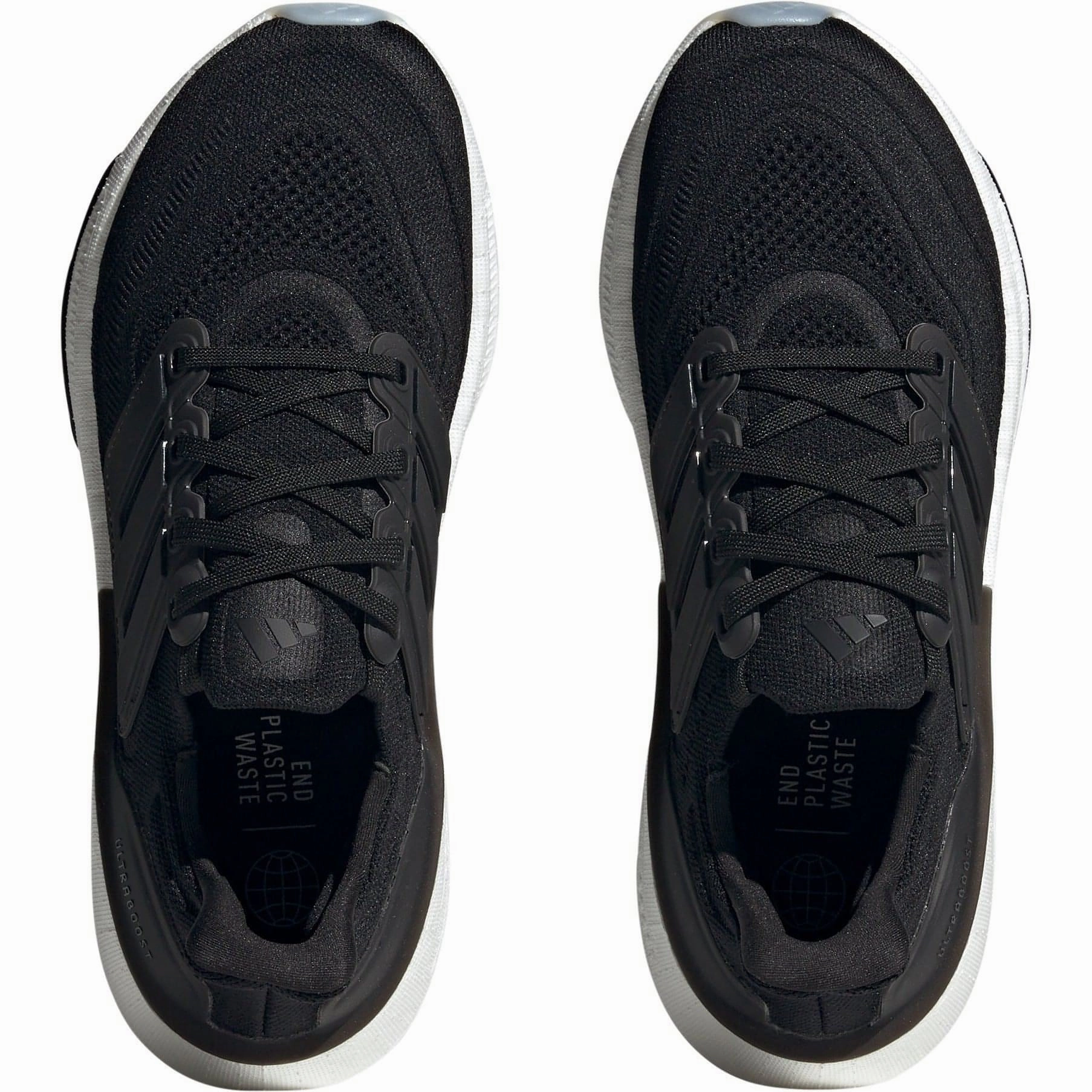 adidas Ultra Boost Light Womens Running Shoes - Black running with a molded insole