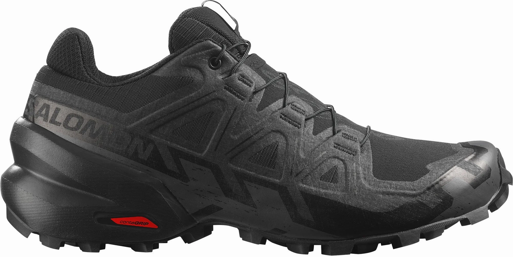 Flexible Toe Box durability - brand shoes Salomon Speedcross 6 Womens Trail Running Shoes - Black
