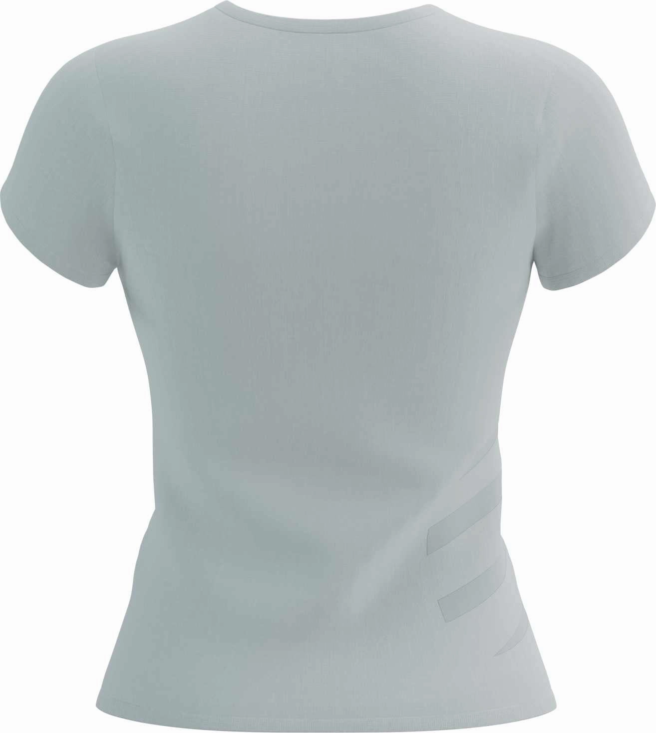 Compressport Logo Short Sleeve Womens Running Top - White Soft Knit Active Fashion