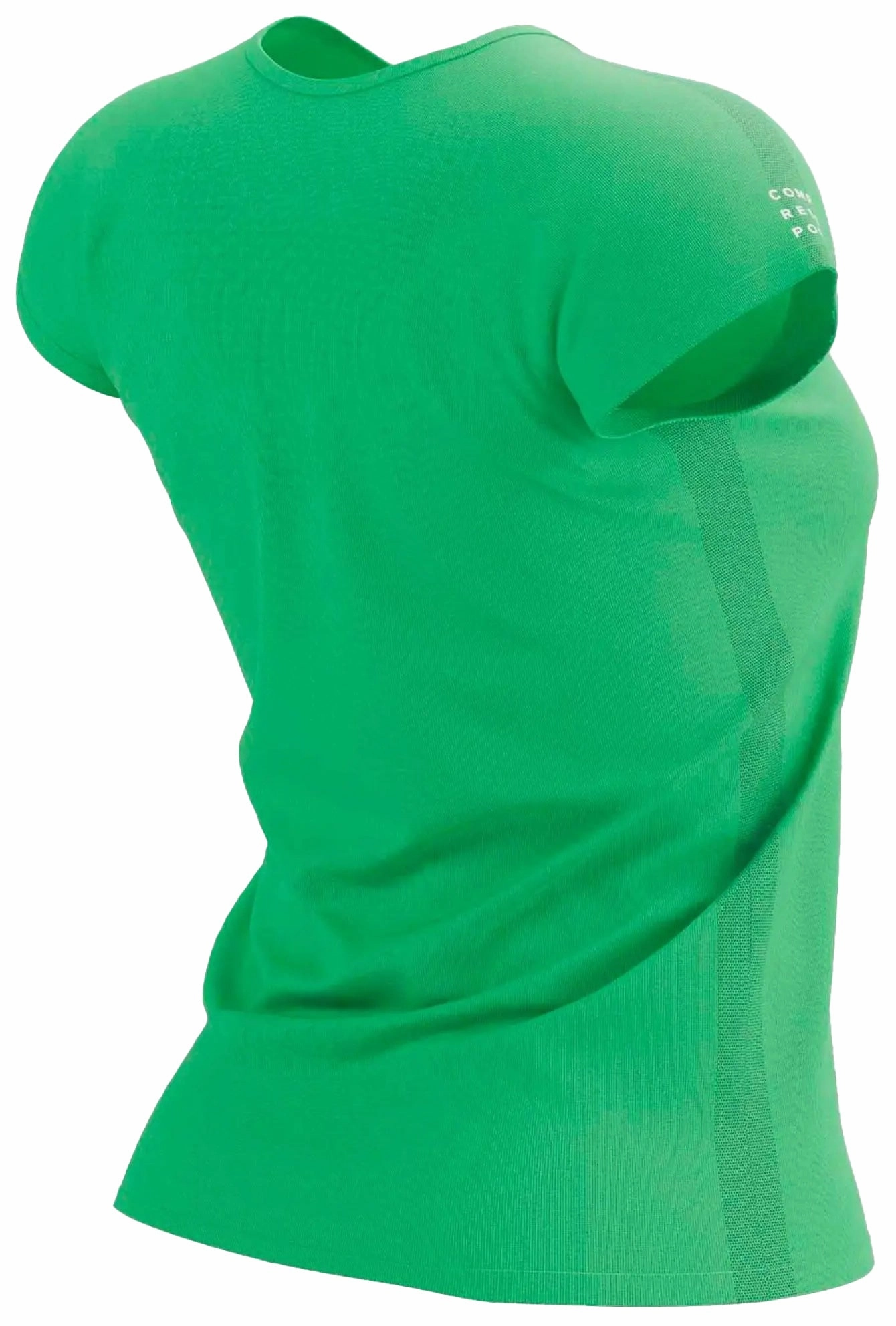 Compressport Training Short Sleeve Womens Running Top - Green Easy Wear Option