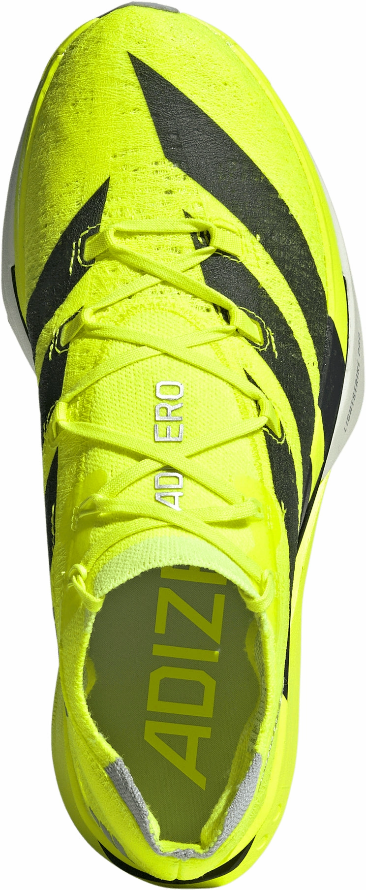 adidas Adizero Prime X3 Strung Running Shoes - Yellow Heel Clutching System Multi Zone Ventilation