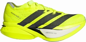 adidas Adizero Prime X3 Strung Running Shoes - Yellow Reinforced Stitching toe - support - system