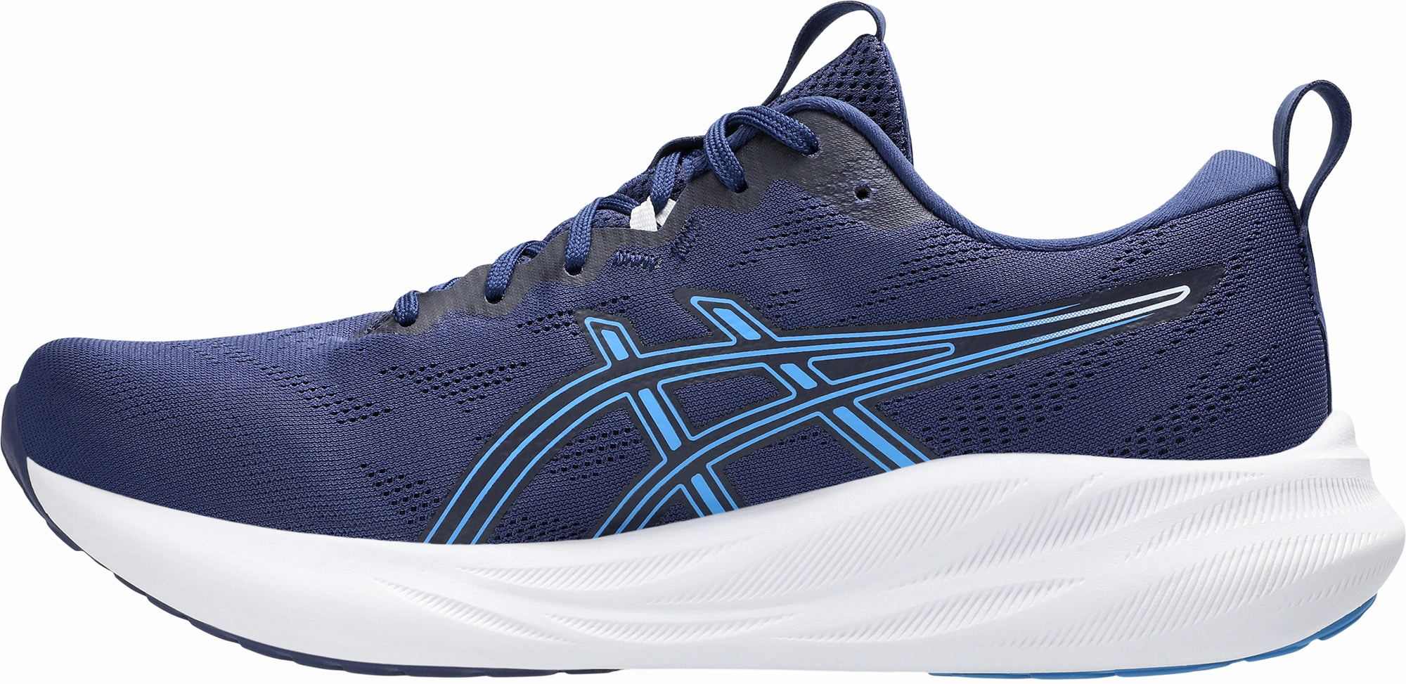 Asics Gel Pulse 16 Mens Running Shoes - Blue Soft Motion One Piece Upper Design