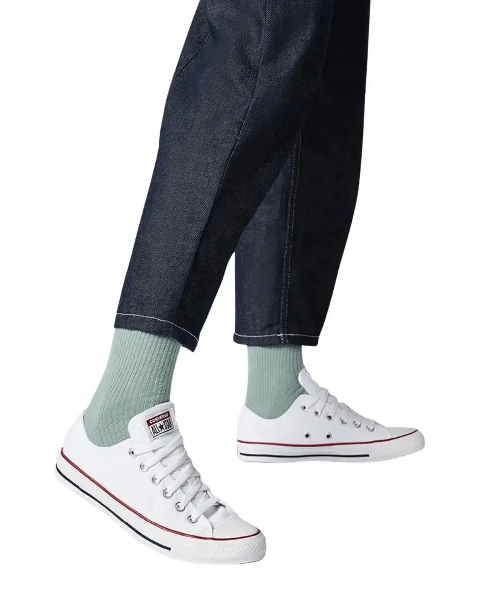 Fit Feel Flat Finish Converse Men's Chuck Taylor All Star Low Top White Shoe