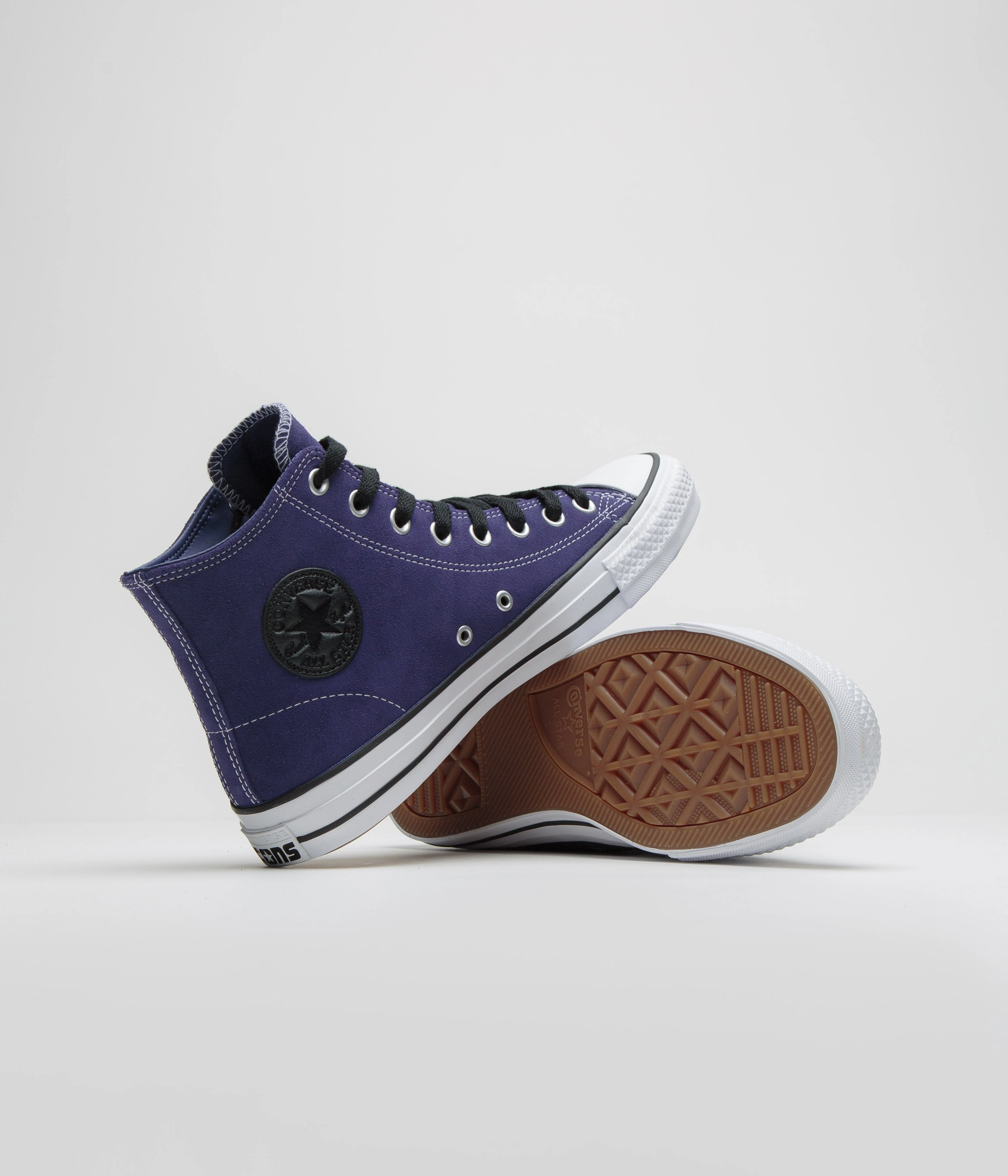 Converse Cons CTAS Pro Suede Shoes - Fresh Blueberry / Black / White Grip Action Sturdy Build