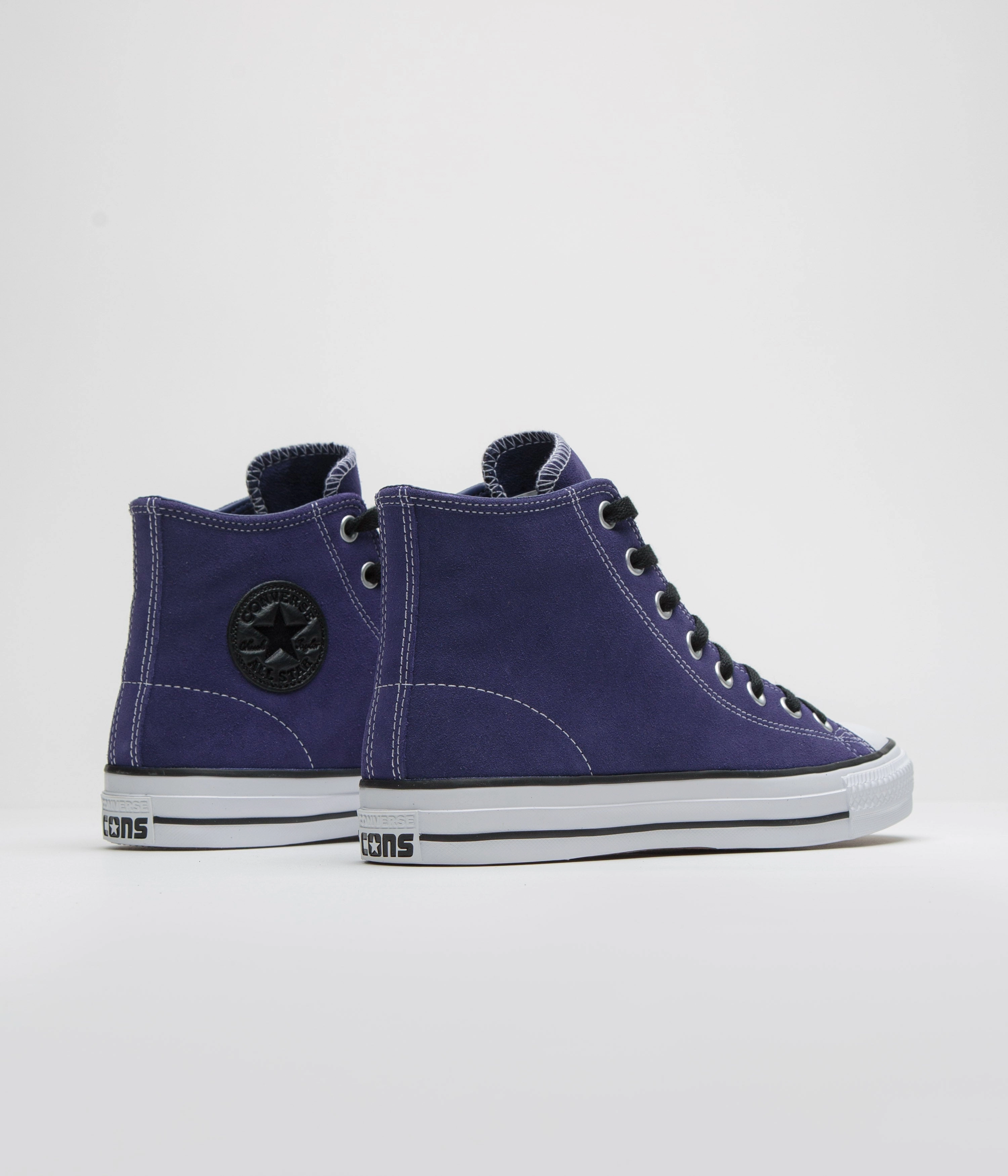 Easy Step Freestyle Fit Gear Converse Cons CTAS Pro Suede Shoes - Fresh Blueberry / Black / White