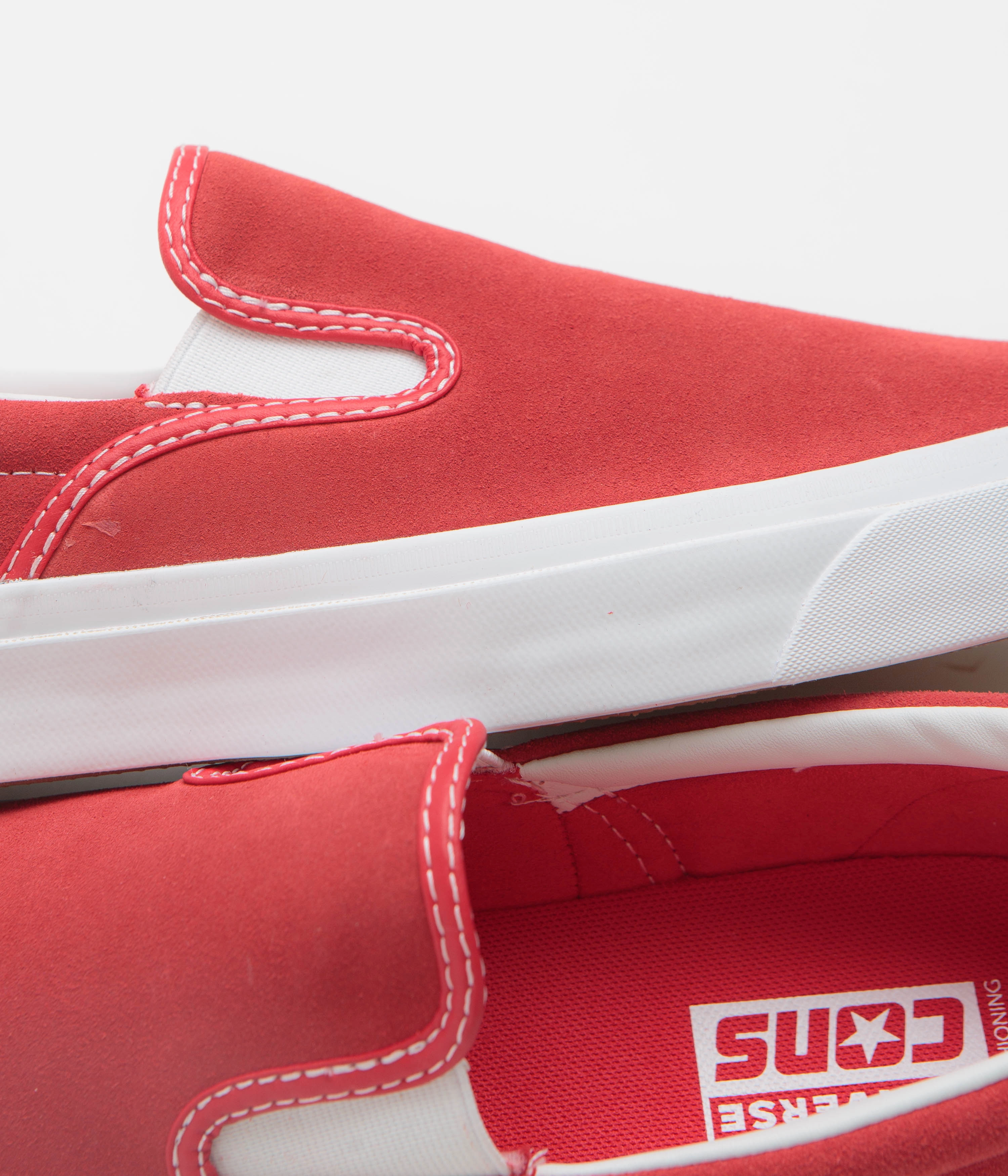 Converse Cons One Star CC Slip Pro Shoes - Red / White / Gum Skate Life